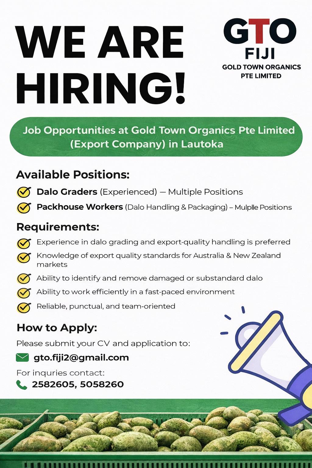 Original job ad