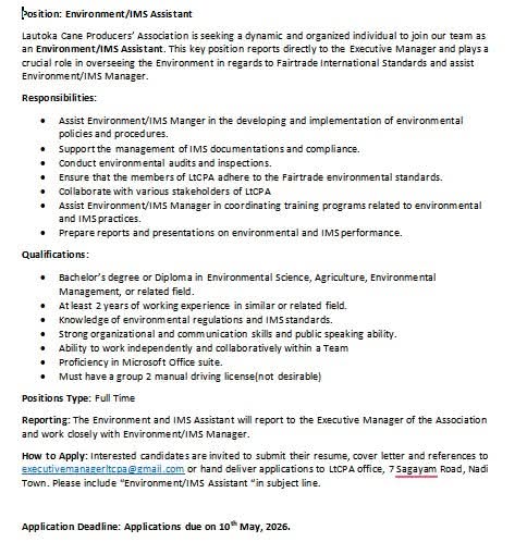 Original job ad