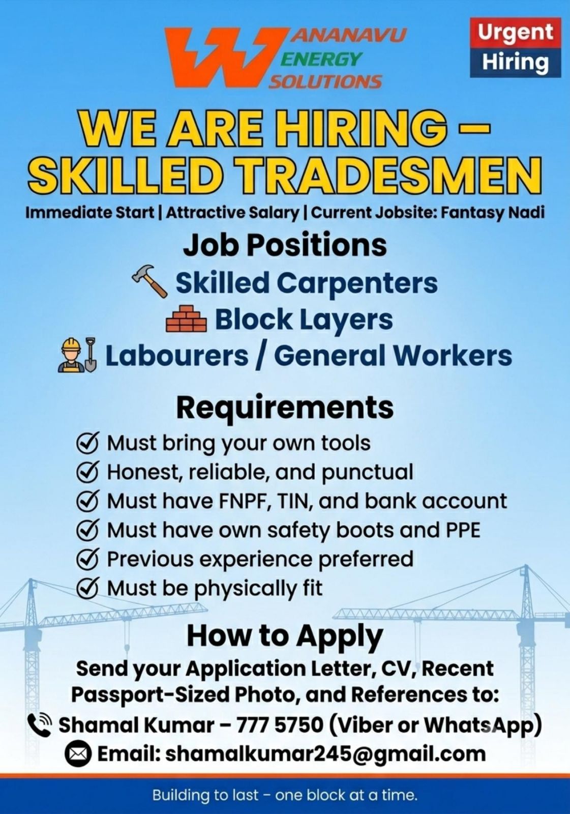 Original job ad
