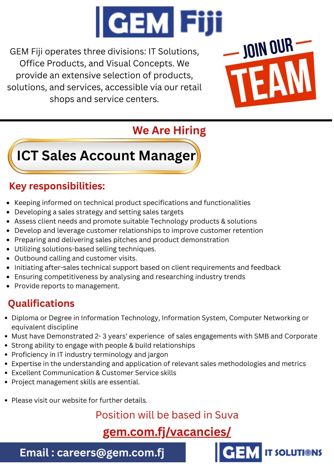 Original job ad