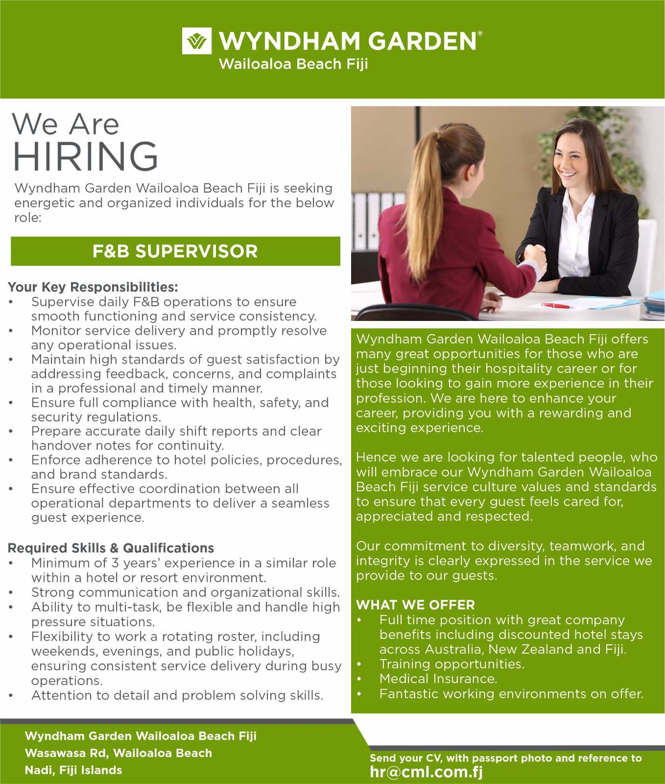 Original job ad