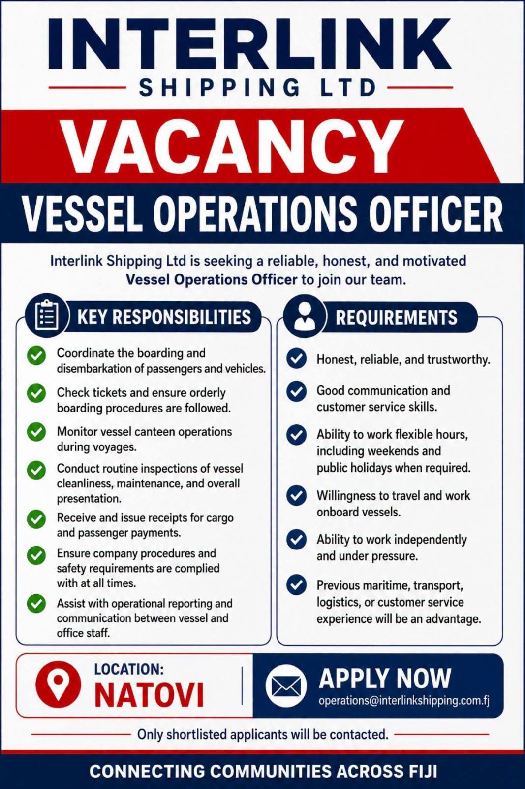 Original job ad