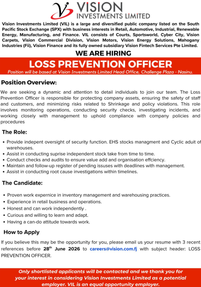 Original job ad