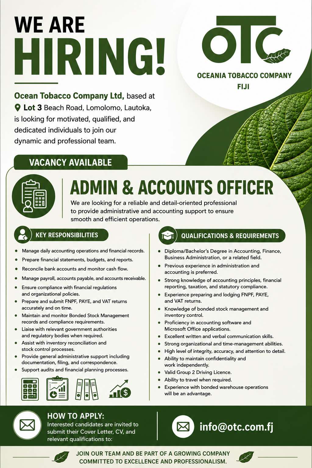 Original job ad