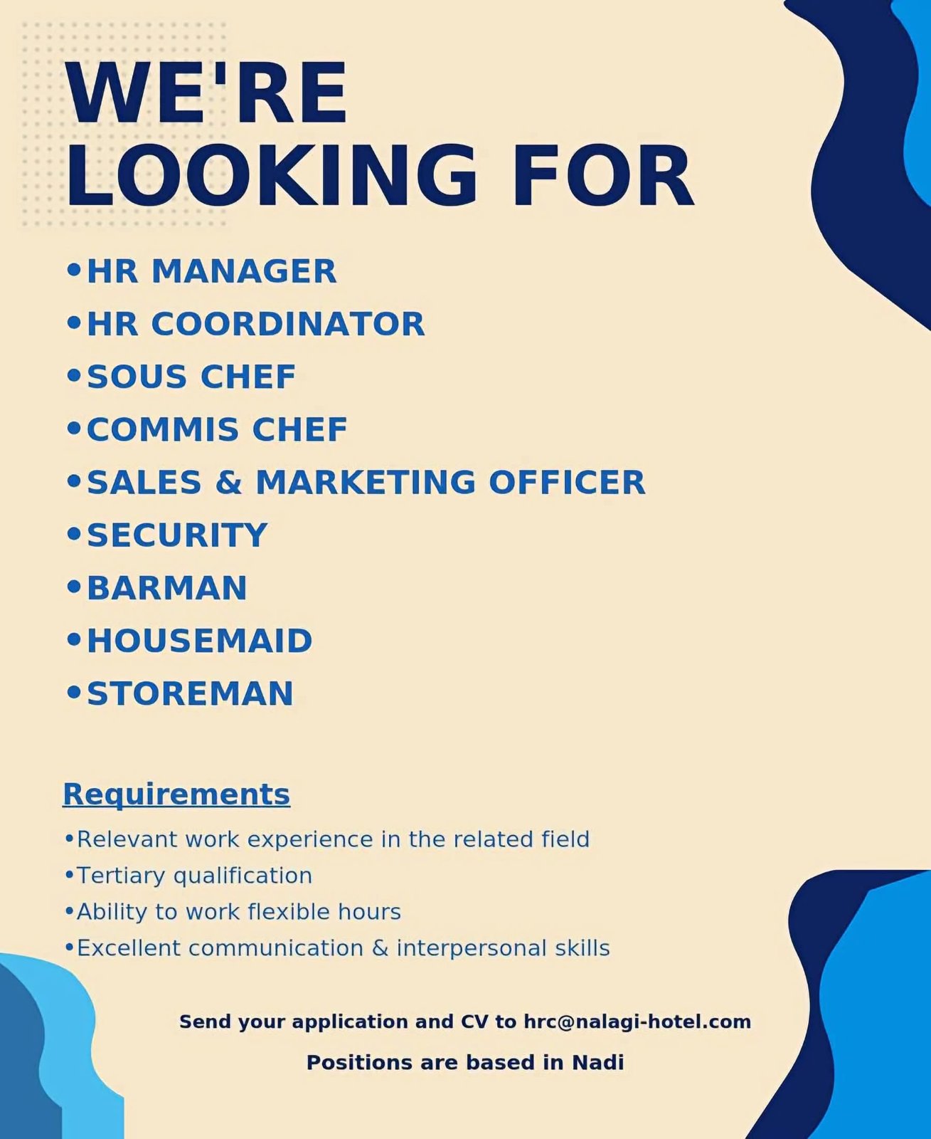 Original job ad