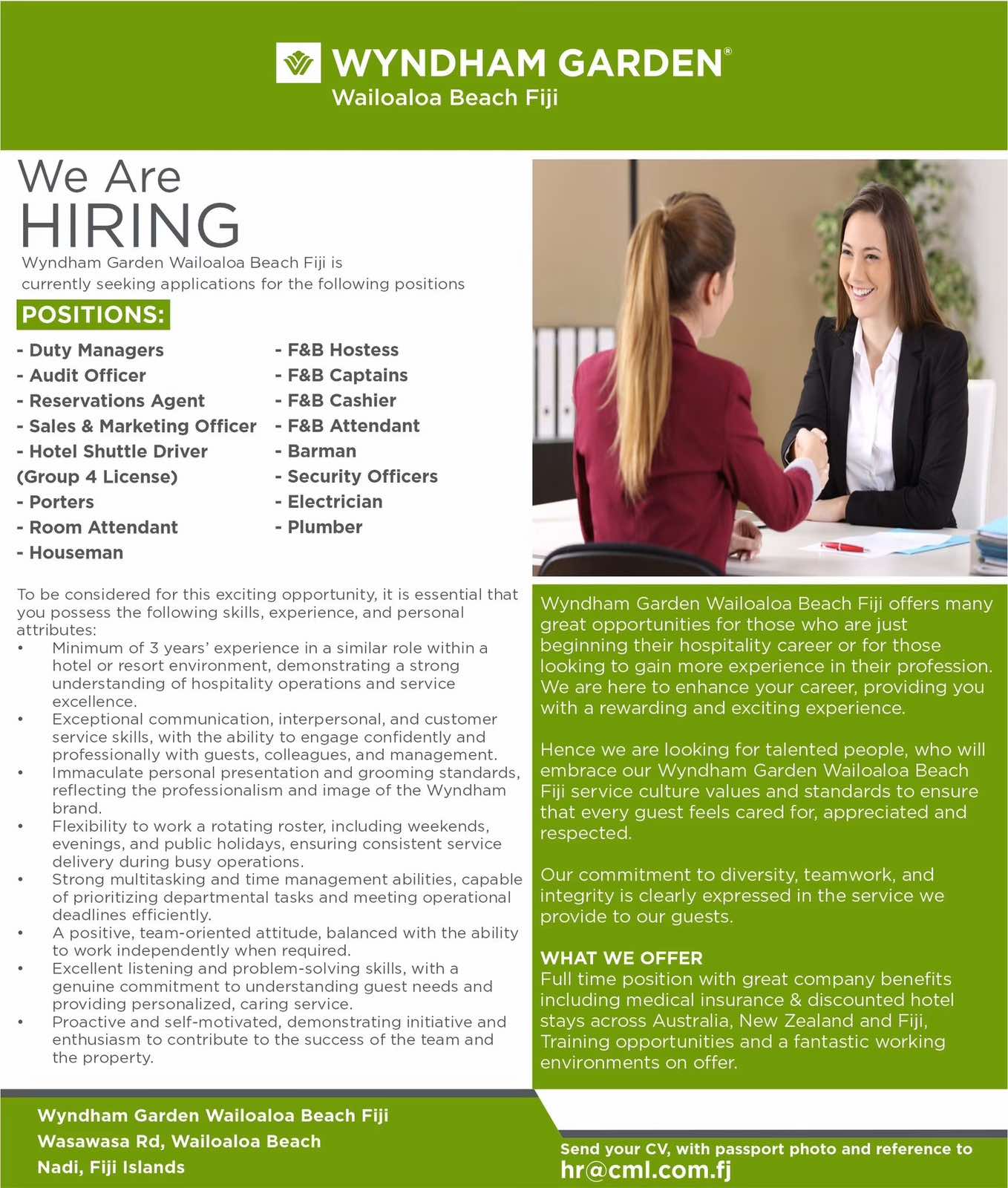 Original job ad