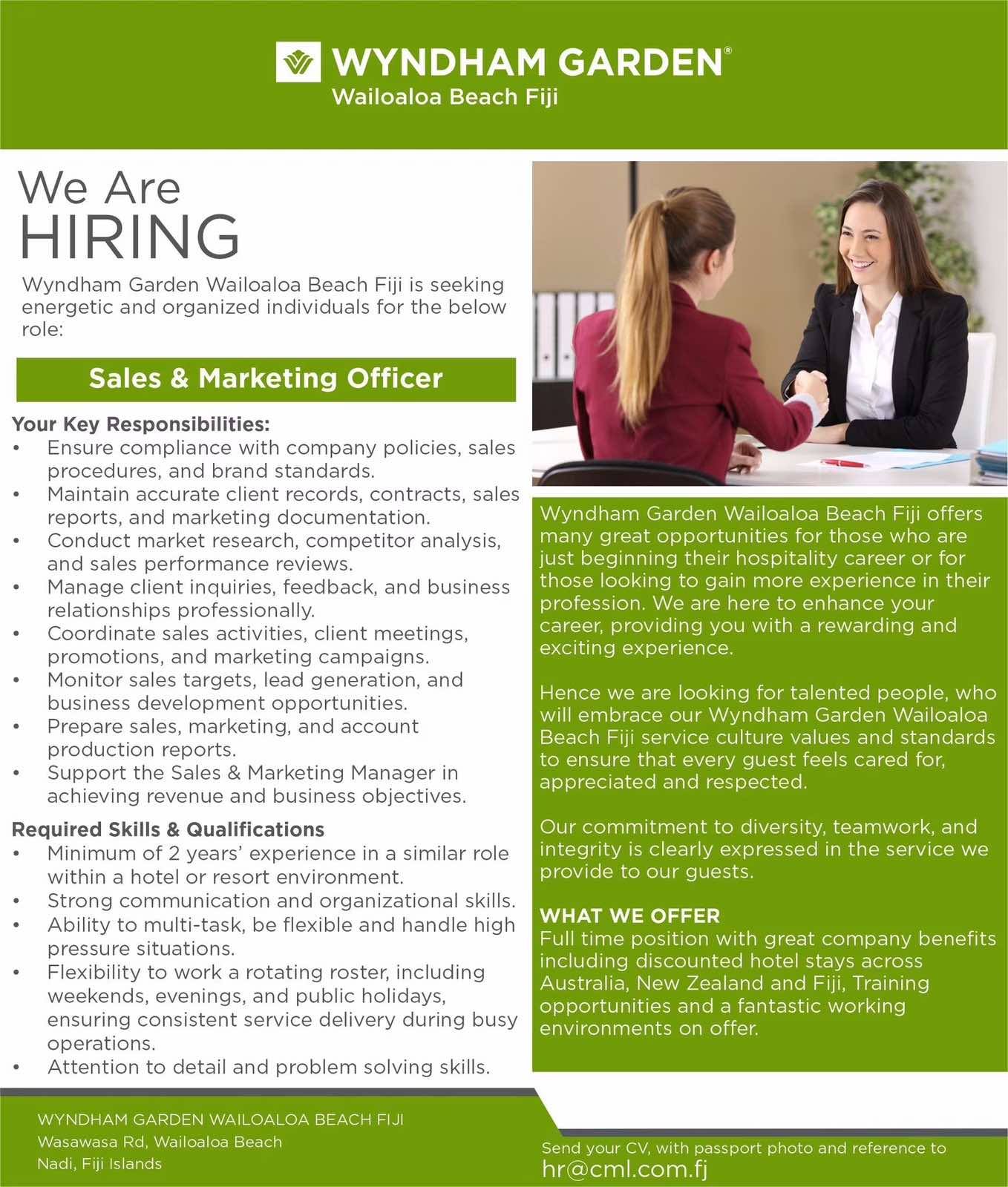 Original job ad