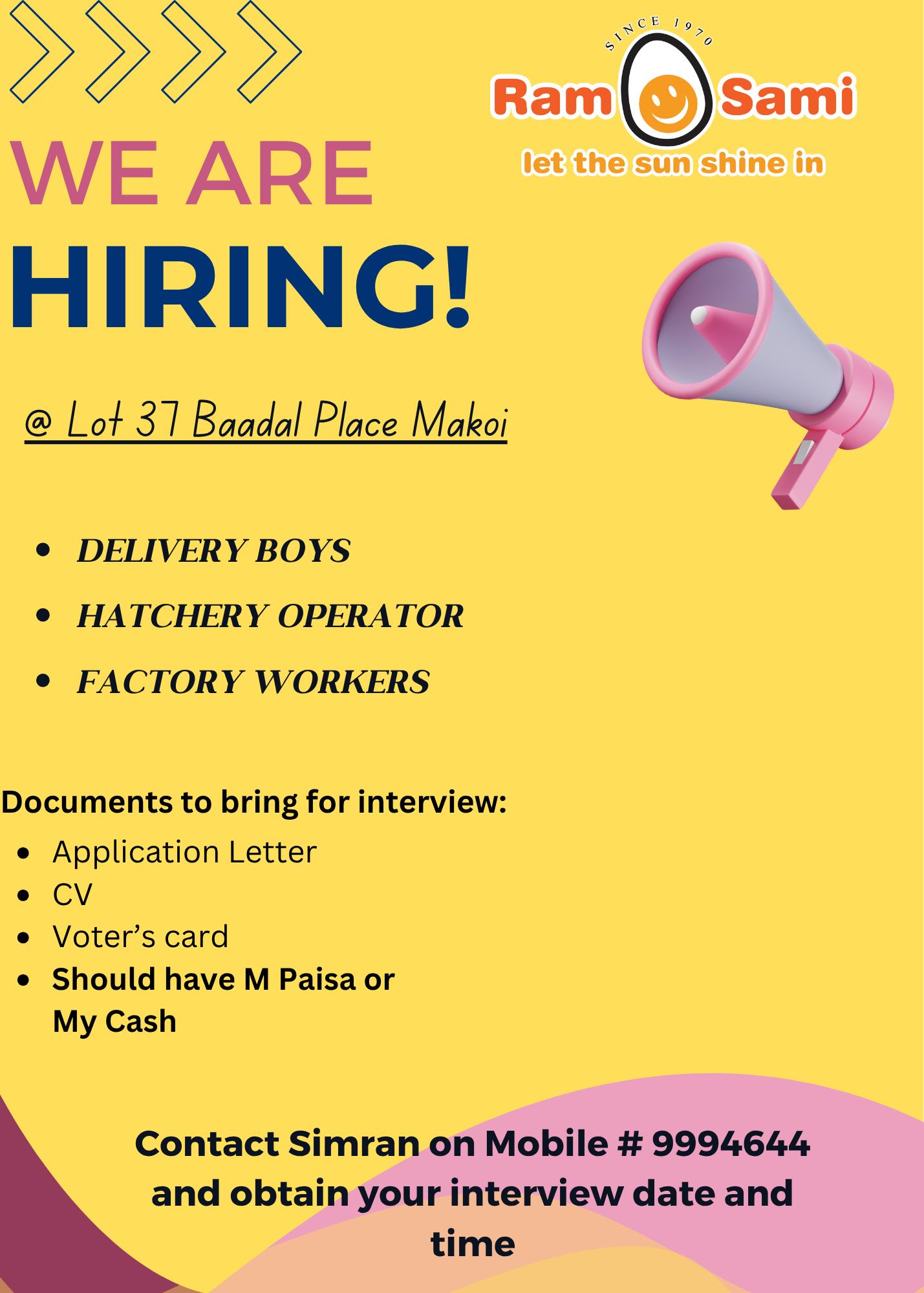 Original job ad