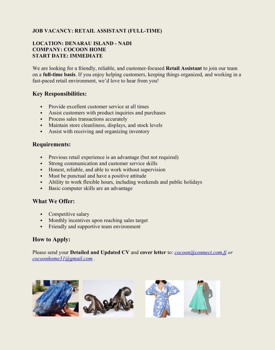 Original job ad
