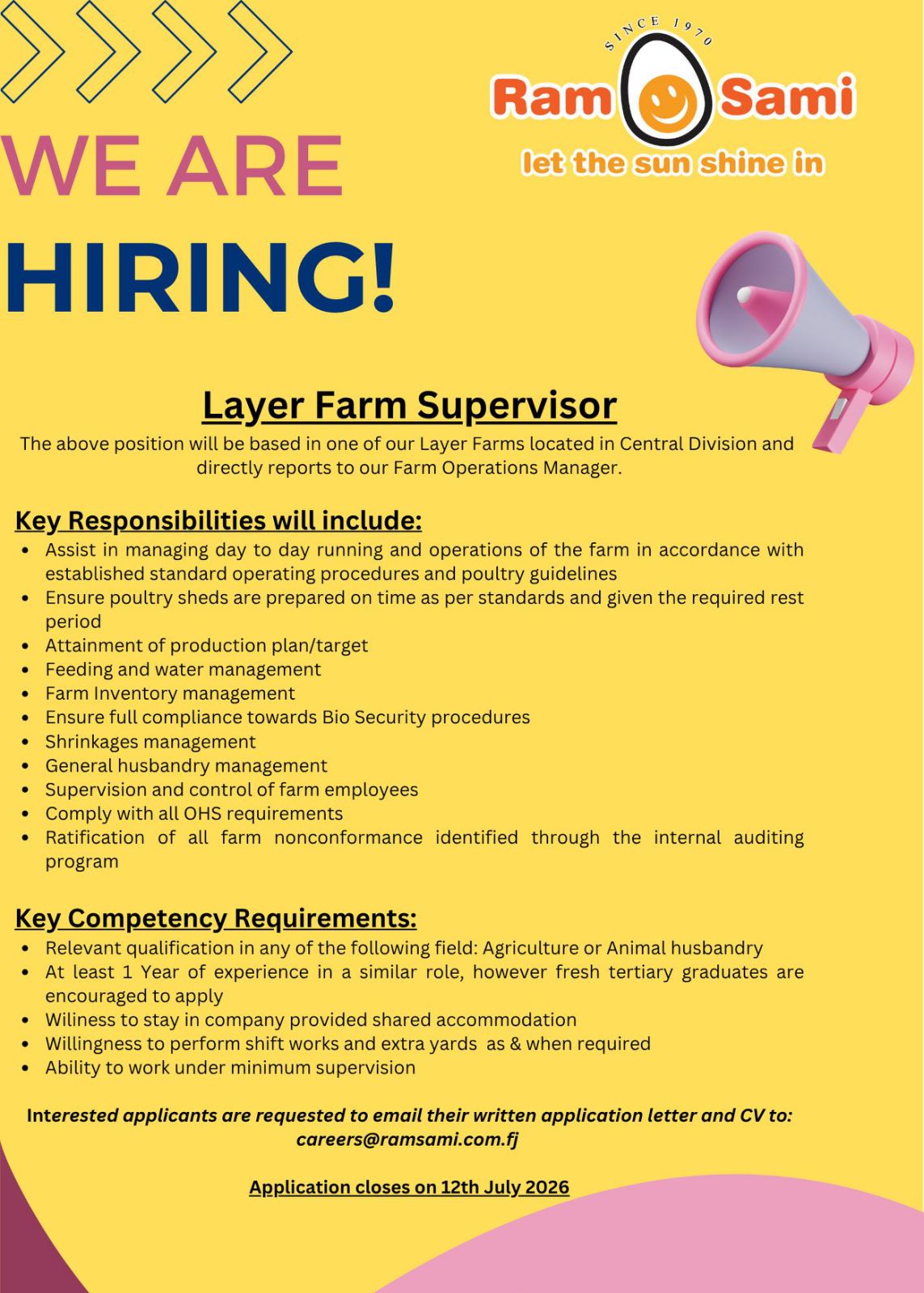 Original job ad