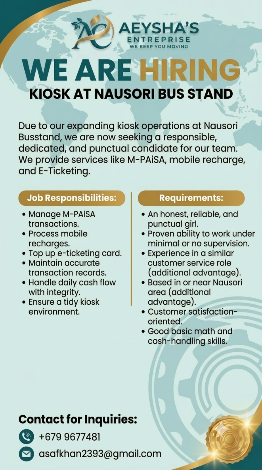Original job ad
