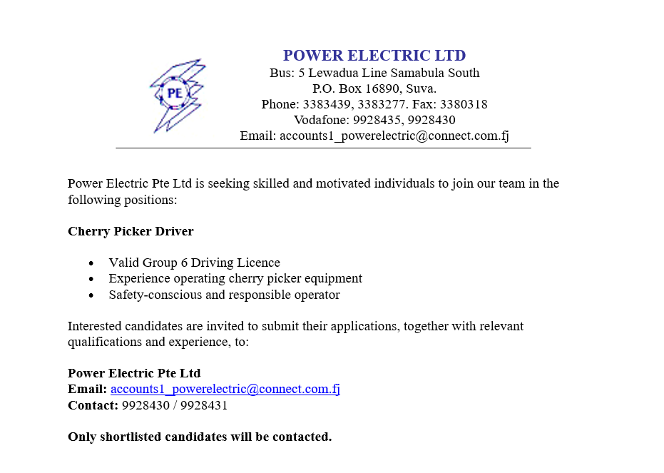 Original job ad
