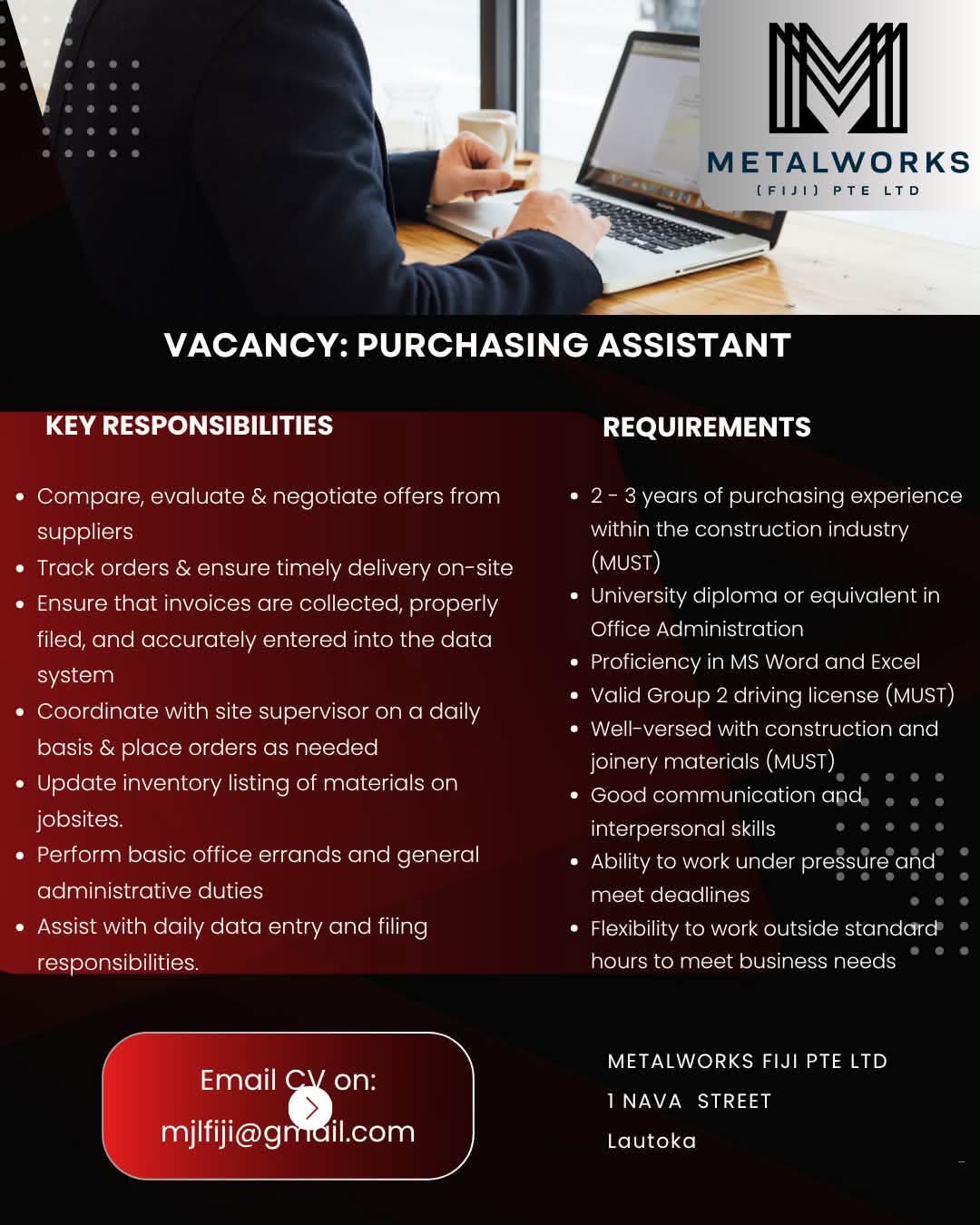 Original job ad