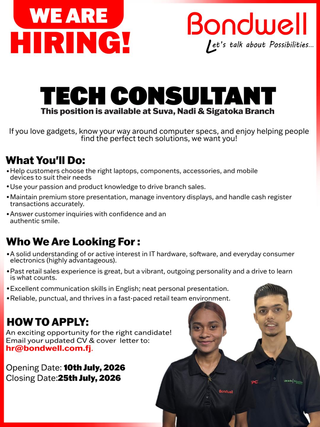 Original job ad