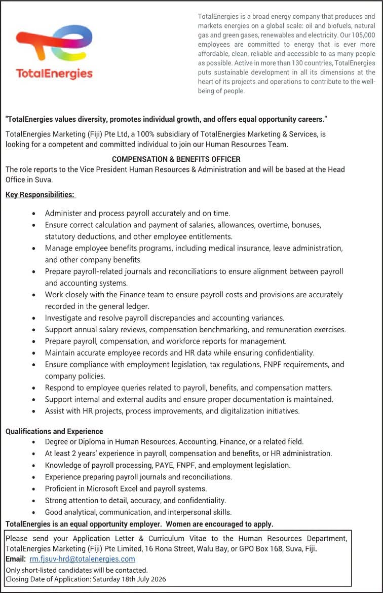 Original job ad
