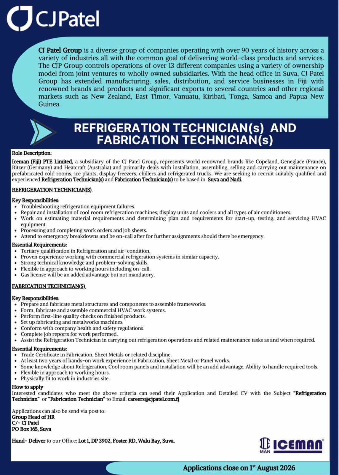 Original job ad