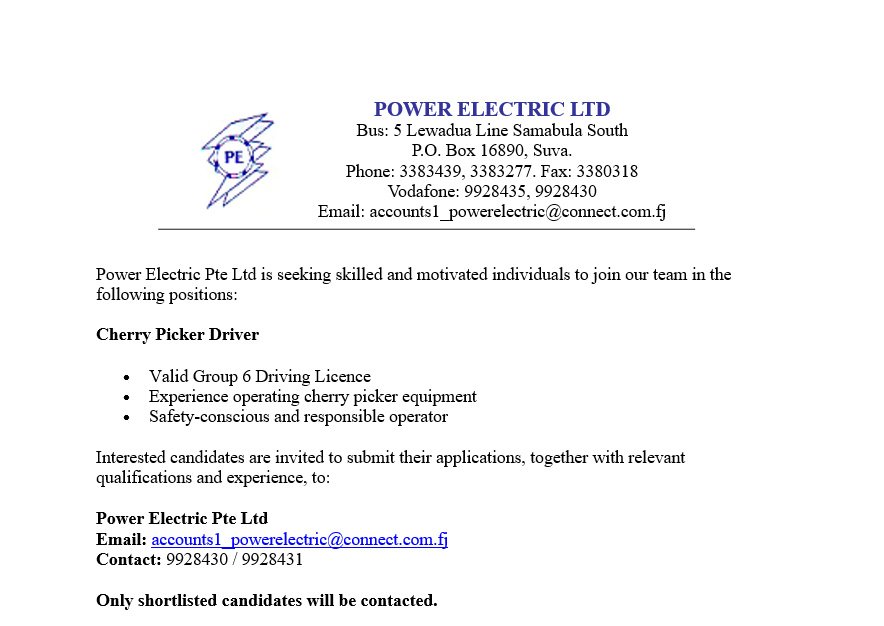 Original job ad