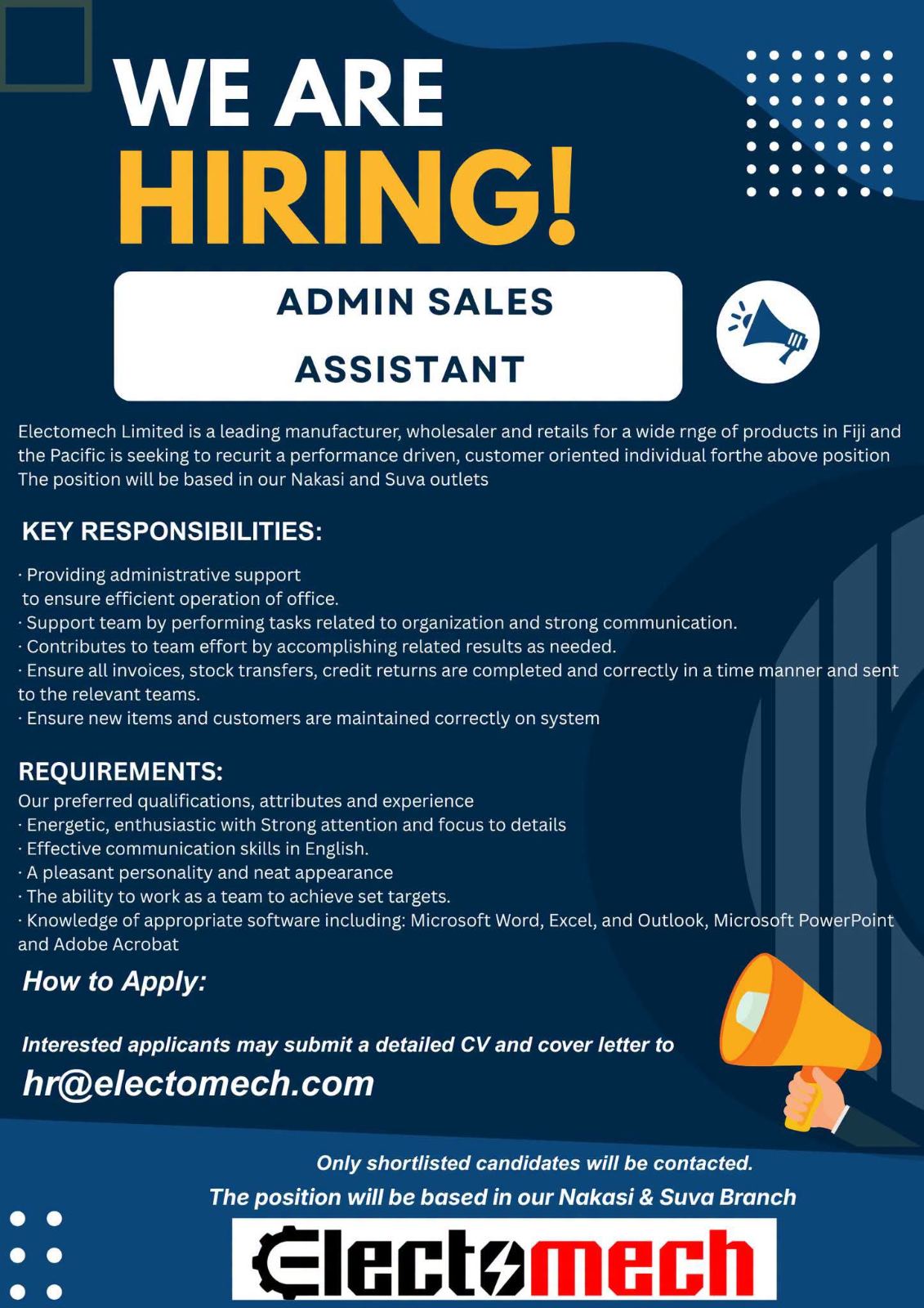 Original job ad