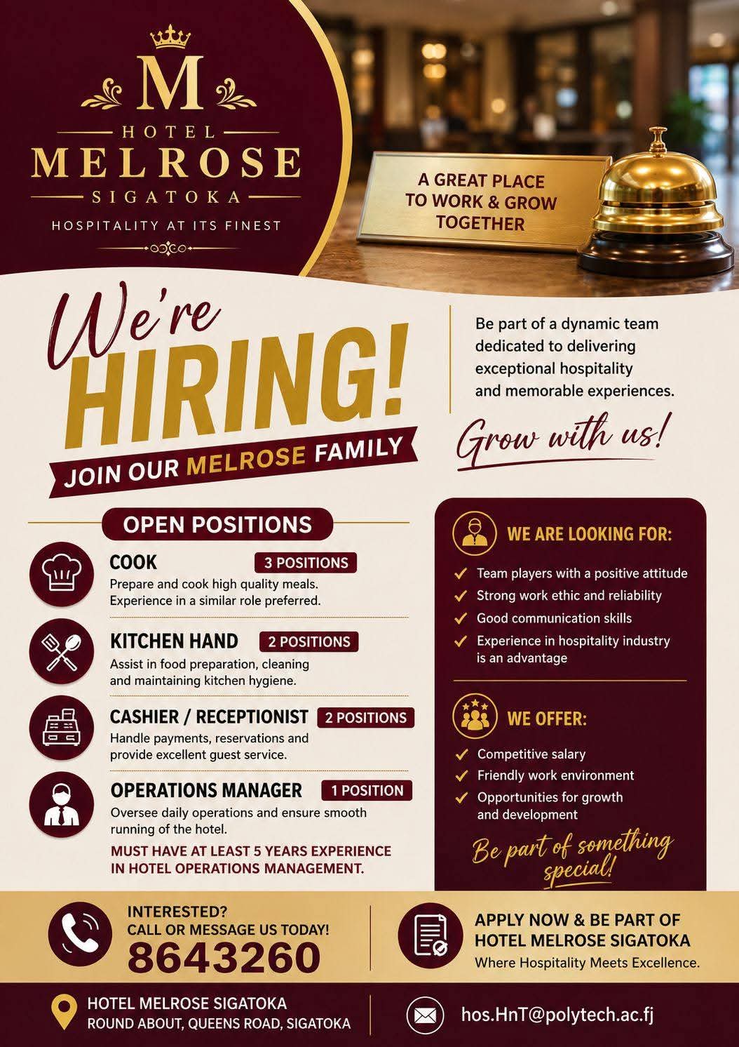 Original job ad