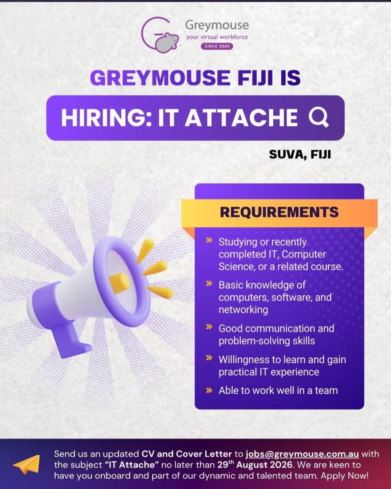 Original job ad