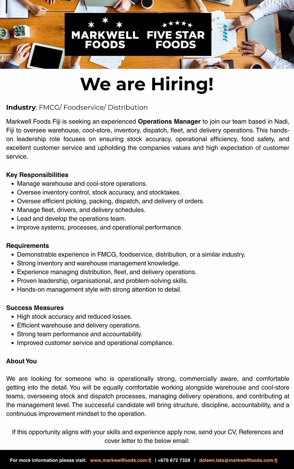 Original job ad