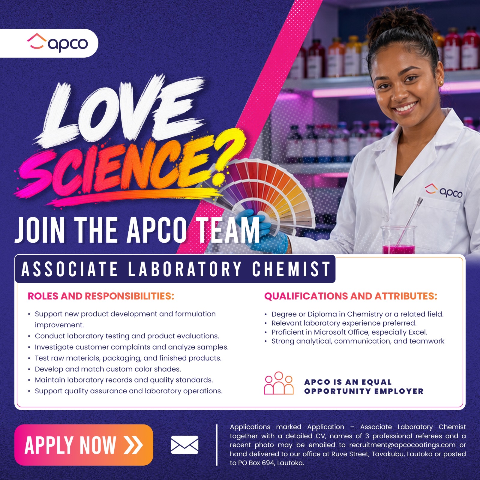 Original job ad