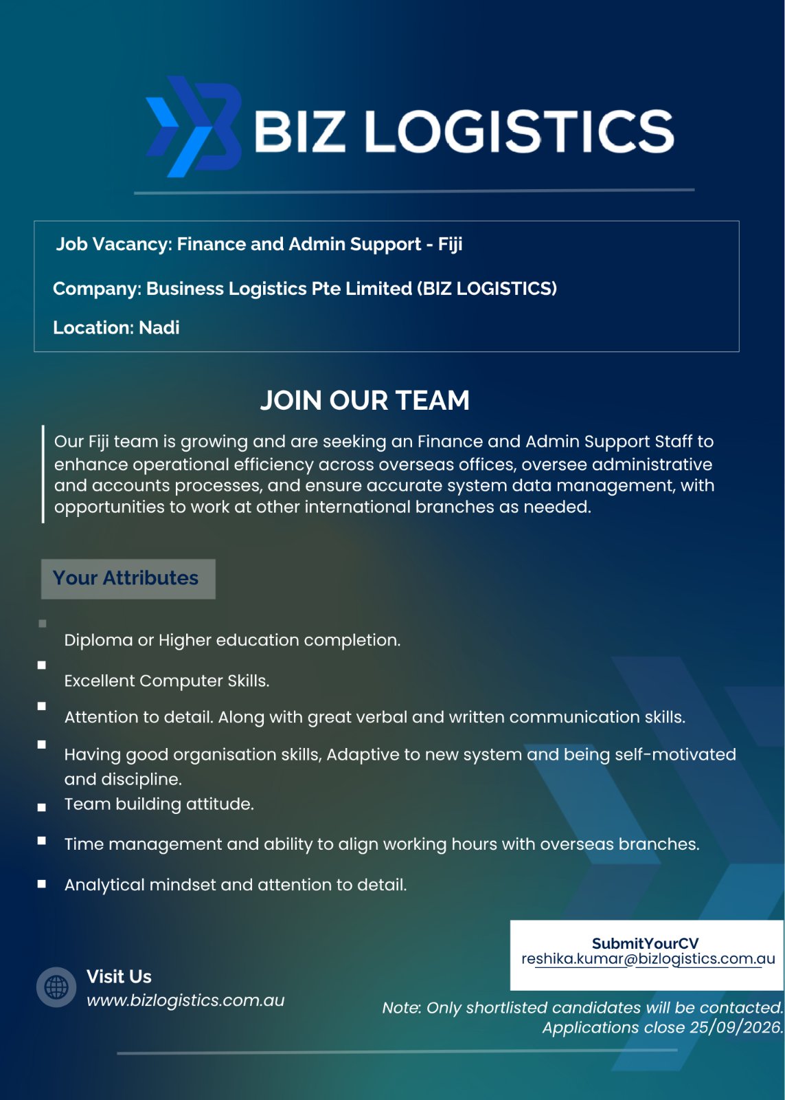 Original job ad